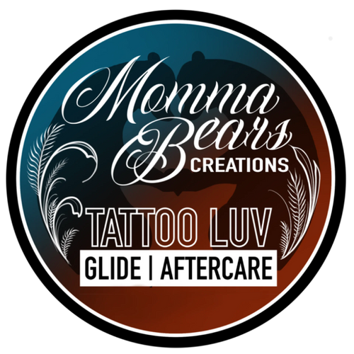 Tattoo Luv Glide & Aftercare Balm 2oz tin label